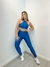 Conjunto Canelado + Top Iza Azul Cobalto - comprar online