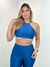 Conjunto Canelado + Top Iza Azul Cobalto - loja online