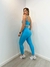 Legging Básica Compressão + Top Eva Azul Capri - Maromba moda fitness