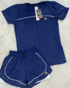 Conjunto Short Duplo com Camiseta Proteção UV 281 Time Fit - loja online