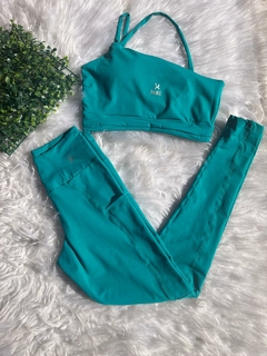 Conjunto Calça com Bolso Top Nula Manga Alça Fina Kelly - loja online