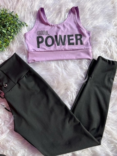 Conjunto Calça Cordinha Girl Power Girafit - Girafit