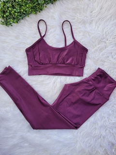 Conjunto Calça Empina Aveludado Dany - Girafit