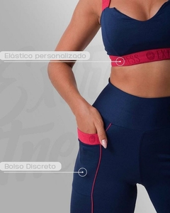 Conjunto Short Bolso Único Plus Extra Fitness