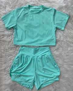 Conjunto Short Duplo com Cropped Kelly - loja online