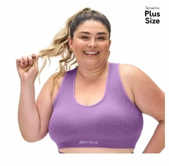 Top Fitness Nadador com Bojo Removível Jacquard Colmeia Plus Zee Rucci na internet