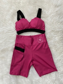 Conjunto Short Bolso Único Extra Fitness na internet