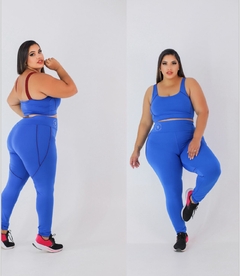 Conjunto Calça 2 Viés Plus Extra Fitness