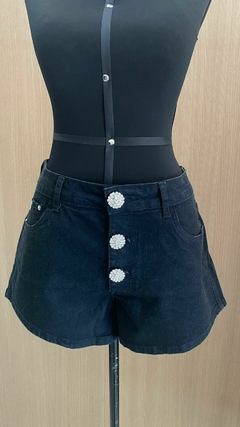 Shorts jeans preto