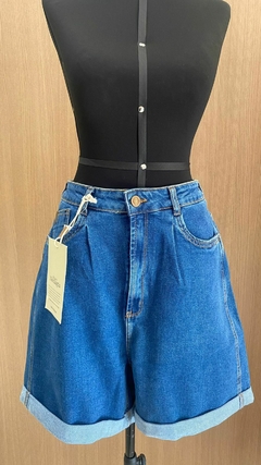 Bermuda jeans cintura alta