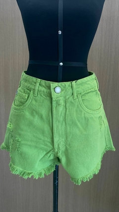 Shorts jeans verde