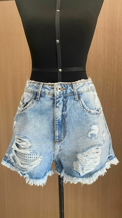 Shorts jeans rasgado