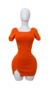 Vestido Punto Naranja