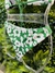 Imagem do Conjunto Bikini Cortininha + Calcinha Floral Verde Com Proteção UV