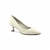 Scarpin Gata de Salto Baixo Branco Tofu - comprar online