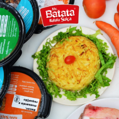 Batata suiça carne de Panela com cheddar - Mr Batata