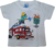 conjunto masculino estampado tam.1 infantil Branco tema de bombeiro - comprar online