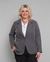 Blazer Social | Plus Size | Cinza | Oxford