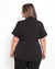 Camisa Social | Plus Size | Manga Curta | Preta | Microfibra - comprar online