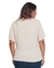 Blusa | Off White | Manga Curta | Plus Size | Crepe - comprar online