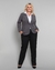 Blazer Social | Plus Size | Cinza | Oxford - loja online