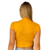 Blusa Feminina Curta Canelada Cor Mostarda: Feminina e Style - GW Shopping