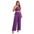 Calça Pantalona + Cropped Conjunto Feminino Purple