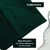 Capa de Almofada Luxo em Suede Veludo Premium - Cor Verde Texturizado - 40x40 Com Zíper para Decoração na internet