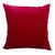 Capa de Almofada Luxo em Suede Veludo Premium - Cor Vermelho Texturizada - 40x40 Com Zíper para Decoração