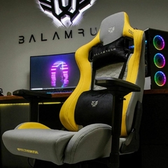 SILLA GAMER ERGONÓMICA GRIS-AMARILLO - comprar en línea