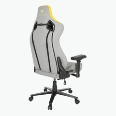 SILLA GAMER ERGONÓMICA GRIS-AMARILLO - SISTCOMPC