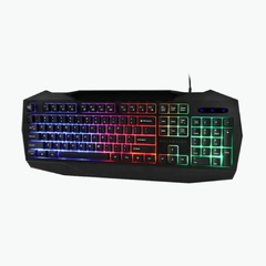 KIT TECLADO LED + MOUSE USB NEGRO en internet