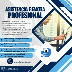 SERVICIO DE ASISTENCIA Y SOPORTE REMOTO POR INTERNET