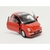 Imagem do Miniatura Fiat 500 New 2007 Kinsmart 1:28 Metal e Fricção Vermelho.