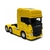 Miniatura Caminhão Cavalo Scania Trucado V8 R730 Welly 1/64 Metal e Fricção Amarelo