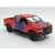 Miniatura Dodge RAM 1500 2019 Rebel Kinsmart 1/46 Metal e Fricção Vermelha detalhes Azul