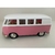 Imagem do Miniatura Kombi 1962 RMZ 1/32 Metal e Fricção Branco/Rosa.