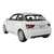 Miniatura Audi A1 2010 Kinsmart 1:32 Metal e Fricção Branco - MundoMIXCIF