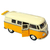 Imagem do Miniatura Kombi 1962 Kinsmart 1/32 Metal e Fricção Bege/Amarelo