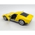 Miniatura Lamborghini Miura 1971 P400 SV LP-640 Kinsmart 1/36 Metal e Fricção Amarelo - MundoMIXCIF