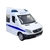 Miniatura Van Sprinter Mercedes Real 1:43 Metal e Fricção Police Branca - loja online