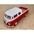 Miniatura Kombi Pickup 1963 Kinsmart 1/34 Metal e Fricção Branco/Vermelho - comprar online