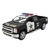 Miniatura Chevrolet Silverado 2014 Kinsmart 1/46 Metal e Fricção Police Militar Preto - loja online