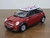 Miniatura Mini Cooper S Bandeira Kinsmart 1/28 Metal e Fricção Vinho