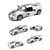 Imagem do Miniatura Lótus Exige S 2012 Kinsmart 1:32 Metal e Fricção Branco faixa Azul