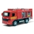 Miniatura Bombeiro Kinsfu Carrinho Rescue Fire Engine Metal e Fricção 13 cm Vermelho