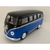 Miniatura Kombi 1962 Kinsmart 1/32 Metal e Fricção Preto/Azul Brilhante - MundoMIXCIF