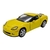 Miniatura Corvette C6 Z06 2007 Kinsmart 1/36 Metal e Fricção Amarelo