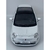 Miniatura Fiat 500 New 2007 Kinsmart 1:28 Metal e Fricção Branco.