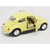 Miniatura Fusca 1967 Kinsmart 1:32 Metal e Fricção Amarelo Claro - MundoMIXCIF